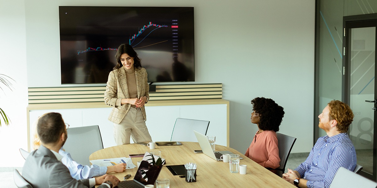 presentation by a professional in a conference room